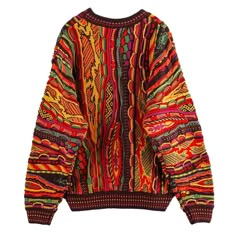 Get ready to turn heads with our Retro Style Lava Red Coogi Sweater Unisex! This sweater boasts a vibrant and bright red color pattern that is sure to make a statement. Free shipping in the US and worldwide. - S: Chest 37.40 inches (95 cm), Length 25.98 inches (66 cm) - M: Chest 39.37 inches (100 cm), Length 26.38 inches (67 cm) - L: Chest 41.34 inches (105 cm), Length 26.77 inches (68 cm) The Coogi aesthetic design adds a touch of sophistication to any outfit, making it perfect for both retro and ethnic aesthetics. Whether you're dressing up or keeping it casual, this sweater is the perfect addition to your wardrobe. Made with high-quality materials, it's durable and comfortable to wear throughout the day. Get your hands on this Retro Style Lava Red Coogi Sweater Unisex today and experien