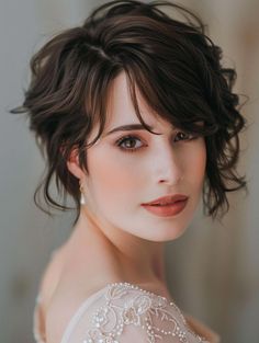 Wedding Hair With Bangs, Side Braid, Different Hairstyles