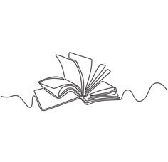 an open book with flowing pages on white background