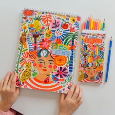 Positivity Sketchbook |  | Safari Ltd® Art Supplies For Kids, Carolyn Gavin, Color Pencil Illustration, Sketch Book Ideas, Kids Art Supplies, Sketch Pad, Arte Sketchbook, Sketchbook Journaling, Sketchbook Inspiration