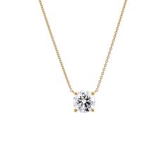 Introducing the Adina Eden Lab Grown Diamond Round Solitaire Necklace, a timeless and elegant piece crafted from a blend of 14K gold and 14K white gold. This necklace features a single solitaire brilliant-cut lab-grown diamond, showcasing exceptional brilliance with a color grade of G and clarity of VS1. Available in five carat sizes—0.25 CT, 0.5 CT, 1 CT, 1.5 CT, and 2 CT—this necklace allows you to choose the perfect size to suit your style. The necklace measures 16 inches in length and includ Carat Sizes, Diamond Anklet, Solitaire Necklace, Round Solitaire, Bold Rings, Gold Cocktail Ring, Solitaire Necklaces, Diamond Bracelets, Chain Pendants