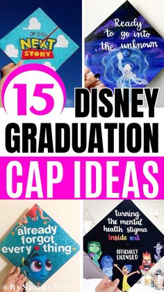 the top 15 disney graduation cap ideas