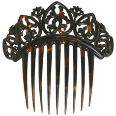 Elaborate Victorian Tortoise shell Comb Art Deco Hair Combs, Tortoiseshell Hair, Cossack Hat, Victorian Hair, Black Hats, Tortoise Hair, Victorian Hairstyles, Tortoise Shell Hair, Black Tortoise