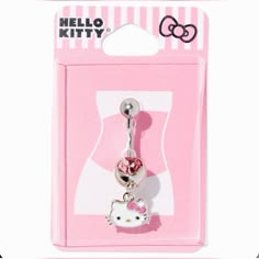 Images Hello Kitty, Belly Button Piercing Jewelry, Belly Piercing Jewelry, Hello Kitty Jewelry, Kitty Clothes, Hello Kitty Clothes, Cool Piercings, Hello Kitty Aesthetic, Arte Van Gogh