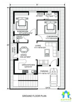 the ground plan for a small house