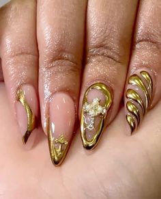 Md Nails, Biab Nails, Natural Acrylic Nails, Stiletto Nails Designs, Almond Shape Nails, Long Acrylic Nails Coffin, Long Acrylic