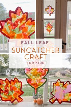 fall leaf suncather craft for kids