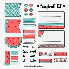 watermelon scrapbook kit