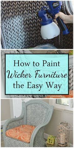 how to paint wicker furniture the easy way