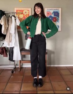 90s Fashion Outfits Teacher, Professional Therapist Outfit, Gen Z Office Fashion, Teacher Outfits Gen Z, Young Professor Outfit Women, Thrifted Office Outfits, Creative Business Casual Outfits, Funky Teaching Outfits, Quirky Business Casual