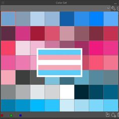 the color picker screen is shown in this screenshote image, which appears to be colored swaters