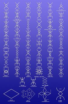 an image of some type of symbols that are in the style of calligraphys