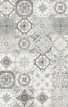 an intricately designed wallpaper with many different designs