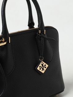 Handbag TORY BURCH Woman color Black Tory Burch Outlet, Black Handbag, Tory Burch Handbags, Monogram Bag, Tory Burch Bag, Wallet Chain, Branded Handbags, Quilted Leather, Green Bag