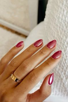 Fall 24 Nails, Nail Designs Gradient, Neutral Fun Nails, October Nails 2024, Almond Shape Nail Ideas, Chrome Summer Nails, Summer Chrome Nails, Trending Nail Colors, Chrome Nail Colors