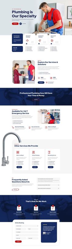 the website design for plumbing company