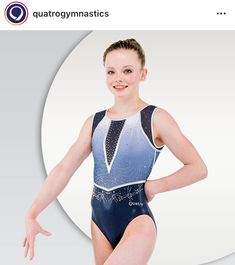 a girl in a leotard with her hands on her hips