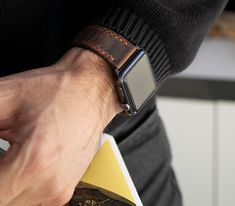 This premium leather watch band is carefully handcrafted from full-grain calfskin and hand-sewn with waxed thread. These straps are great straps to watch "come alive" with use and complement the look of the Apple Watch series.Over time, a Roarcraft leather watch strap will darken in color and deepen in tone achieving a rich and unique patina that is as individual as you are. Apple Watch Series Ultra, 8, 7, SE, 6, 5, 4, 3Apple Watch is not included. If you prefer silver buckle & spring bar adapte Apple Watch Bands Mens, Leather Apple Watch Strap, Apple Watch 7, Icon Jewelry, Apple Watch Leather Strap, Apple Watch Leather, Leather Apple Watch Band, Leather Watch Band, Apple Watch Bands Leather