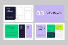 the color palettes for this presentation are all different colors, and it is easy to use