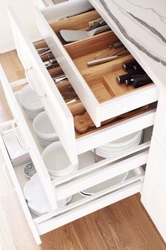 A Comprehensive list of the sizes of our Kitchen's Ikea cabinets - House with Home Ikea Kitchen Drawer Organization, Ikea Kitchen Drawers, Ikea Kitchen Organization, Ikea Kitchen Storage, Kitchen Cabinet Sizes, Cabinet Sizes, Small Dining Room Table, Clever Kitchen Storage, Home Organization Ideas