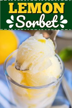 Frozen Lemon Ice Cream, Lemon Mint Sorbet, Italian Lemon Sorbet, Homemade Sorbet Without Ice Cream Maker, Lemon Sorbet Recipe Without Ice Cream Maker, Lemon Sherbet Recipe