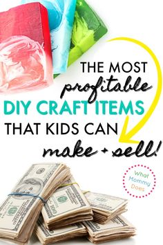 the most portable diy crafts that kids can make and sell