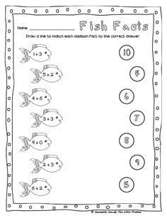 the worksheet for counting fish