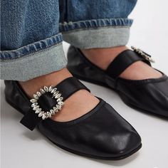 Size 8.5 New Never Worn Only Tried On Free People Shoes, Ballet Shoes, Black Silver, Fashion Shoes, Classic Style, Free People