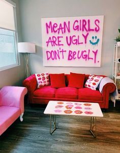 Preppy painting College Room, Preppy Room, Apartment Decor Inspiration, Cute Room Decor, House Room, Room Ideas Bedroom, Mean Girls, My New Room, Aesthetic Room