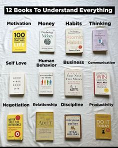 books to become more wiser and intelligent person Business Books Worth Reading, 12 Books, Empowering Books, Best Self Help Books, Books To Read Nonfiction, Improvement Books, Self Development Books, Recommended Books To Read, Books For Self Improvement