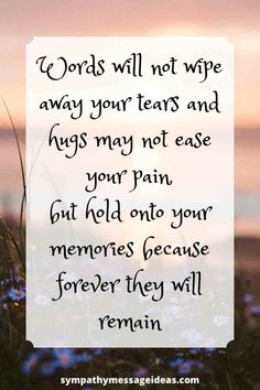 Find the right words to say to someone who lost a loved one and comfort your friends or family when they are trying to cope with a loss | #loss #grief #lovedone #condolence Sympathy Verses, Words For Sympathy Card, Sympathy Card Sayings, Condolences Quotes, Amish Food, Sympathy Poems, Words Of Sympathy, Card Quotes, Sympathy Card Messages