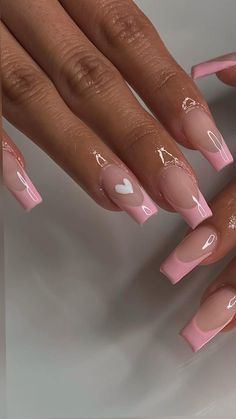 Unghie Sfumate, Colorful Nails, Acrylic Nails Coffin Pink, White Nail