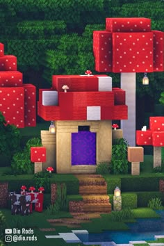 Minecraft Mushroom Nether Portal! BSL Shaders. Minecraft 1.19 Mushroom Nether Portal, Cool Nether Portal, Cool Nether Portal Designs, Minecraft Mushroom, Minecraft Portal, Super Mario Mushroom, Nether Portal, Portal Design