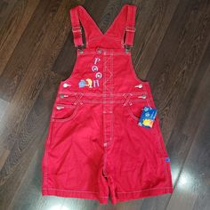 Reposhing This Item I Purchased From @Funlifepickers. Loved It, But Ready To Rotate For Something New. Item Did Not Fit :( New With Tag. Colored Overalls, Winnie The Pooh Overalls, Disney Jeans, Mickey Mouse Overalls, Khaki Overalls, Womens Denim Overalls, Blue Jean Overalls, Vintage Overalls, Denim Overalls Shorts