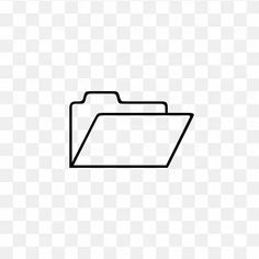 a black and white file folder icon on a transparent background clip art, hd png, 600x900p