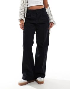 Trousers & Leggings by Dickies For days when denim won't do High rise Belt loops Functional pockets Branded patch Wide leg Madewell Plaid, Pleated Wide Leg Pants, Dress Bra, Leggings Sale, Brunch Outfit, Swimwear Sale, Maxi Dress Trend, Hoodies For Sale, Dress Trousers