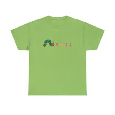 Very Hungry Caterpillar Children's Book - Very Hungry Caterpillar - Children's Book Shirt - Children's Book Meme - Nostalgia - Nostalgic Shirt - 90's Kids - Vintage Style Christmas Gifts For Teachers - Christmas Gift - Teacher Christmas Gift - Christmas Present For Teachers - booktok - teachertok - Nostalgic Gift - Nostalgic Present - Christmas Gift for 90's Kid - Children's Book Shirt - Christmas Gift for Readers - Christmas Presents for Readers The unisex heavy cotton tee is the basic staple of any wardrobe. It is the foundation upon which casual fashion grows. All it needs is a personalized design to elevate things to profitability. The specially spun fibers provide a smooth surface for premium printing vividity and sharpness. No side seams mean there are no itchy interruptions under th Chridtmas Gifts, Simple Graphic Tees, Hungry Caterpillar Shirt, Christmas Presents For Teachers, Christmas Gifts For Teachers, Teacher Presents, Funky Tees, Silly Clothes, Teacher Christmas Gift