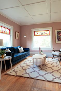 the living room is clean and ready to be used for entertaining purposes, as well as decorating