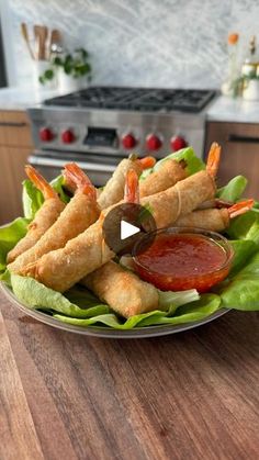 a plate full of food on top of a wooden table