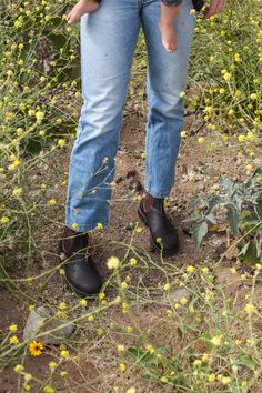 Icons are always in season. The Original 500s combine legendary comfort with modern versatility. Built to go wherever life takes you.  #blundstone #blundstoneboots #blundstoneusa #leatherboots #chealseaboots #outfitideas  #outdoors #surfing #california #ventura Midi Dress And Hiking Boots, Blundstone Maxi Dress, Womens Blundstone Chelsea Boots, Straight Leg Jeans Blundstones, Blundstone Dress Boots Black, Mom Jeans Blundstones, Dress Pants With Blundstones, Blundstone Boots 1306, Blundstone Boots Waterproof