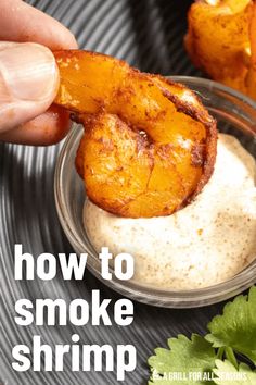 Smoked Shrimp - Easy Shrimp Smoker Recipe Pellet Grill Shrimp, Cooking Raw Shrimp, Bbq Smoker Recipes, Smoked Shrimp, On The Smoker, Traeger Grill Recipes, Smoker Cooking, Pellet Grill Recipes, Traeger Recipes