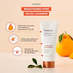 Sữa rửa mặt Innisfree Brightening Pore Facial Cleanser đã được đánh giá cao về khả năng làm sạch và dưỡng sáng da, có công thức đặc biệt kết hợp giữa các thành phần từ quýt Jeju Hallabong và bộ 03 dẫn xuất vitamin nồng độ 10.1%. Medical Artwork, Skin Care Packaging, Instagram Graphics, Social Media Advertising Design, Email Design Inspiration, Cosmetics Photography, Graphic Design Ads, Beauty Products Photography, Poster Design Inspiration