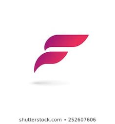 the letter f is made up of pink leaves