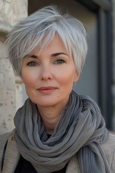 Mum Hairstyle, Senior Hairstyles, Grey Haircuts, 2024 Haircuts, Funky Short Hair, Short Hair Images, Easy Hair Cuts