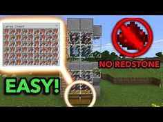 an easy way to make a redstone in minecraft with no redstonees