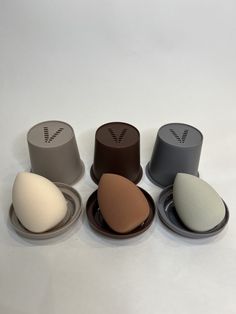 Set of 3 coffee inspired, neutral colored, high quality, beauty blending sponges with storage case.  These are gorgeous and the popular right now colors.  High Quality Beauty Sponge for applying liquid and powder foundations.  Colors to included: Tan, Gray and Cocca  Storage case is high quality plastic with perforations in the bottom. Breathable case to allow airflow. Smart design keeps the blenders from molding. This keeps the blender lasting longer. Clean Makeup Sponge, Cleaning Mold, 3 Coffee, Blending Sponge, Beauty Sponge, Clean Makeup, Sponge Holder, Makeup Sponge, Beauty Blender