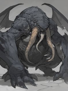 an image of a monster with large horns