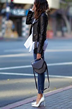 Mode Tips, Leather Jacket Outfits, Mode Vintage, Business Outfits, Trendy Dresses, Daily Fashion