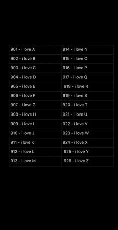 a black background with different types of numbers and words on the bottom right hand corner