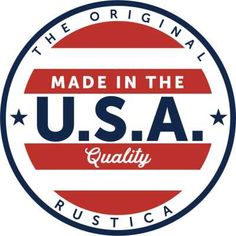 made in the usa quality seal with stars and stripes on it's bottom half